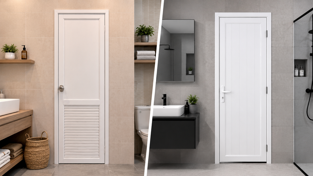 Pintu uPVC vs Pintu PVC, Apa Bedanya? Jangan Salah Pilih untuk Kamar Mandi