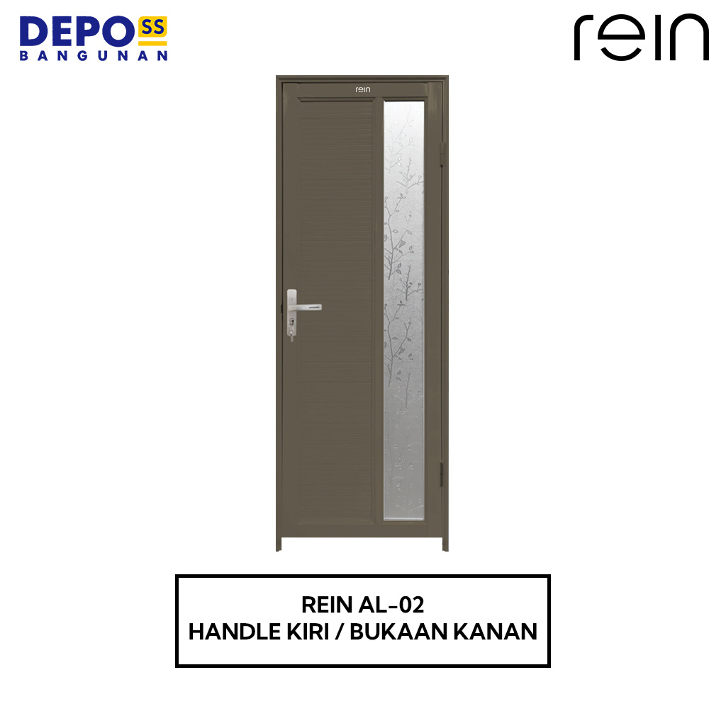 Rein Pintu Kamar Mandi AL-02 Aluminium Bukaan Kanan R